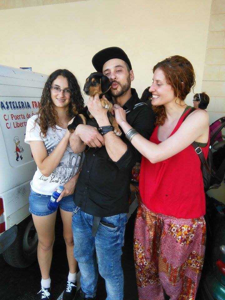 Rem con su nueva familia